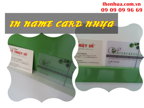in name card nhựa với Công ty TNHH In Kỹ Thuật Số - Digital Printing