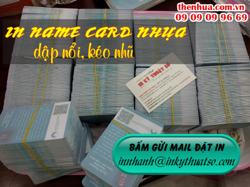 Bấm gửi email đặt in name card nhựa với Công ty TNHH In Kỹ Thuật Số - Digital Printing