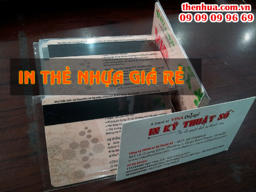 in thẻ nhựa giá rẻ với Công ty TNHH In Kỹ Thuật Số - Digital Printing