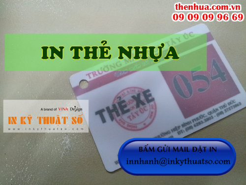 Bấm gửi email đặt in thẻ nhựa với Công ty TNHH In Kỹ Thuật Số - Digital Printing