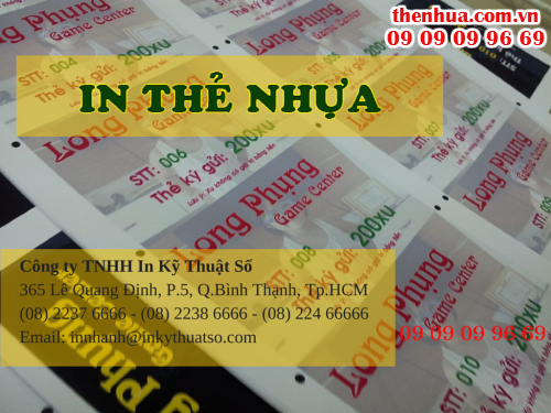 Liên hệ in thẻ nhựa với Công ty TNHH In Kỹ Thuật Số - Digital Printing